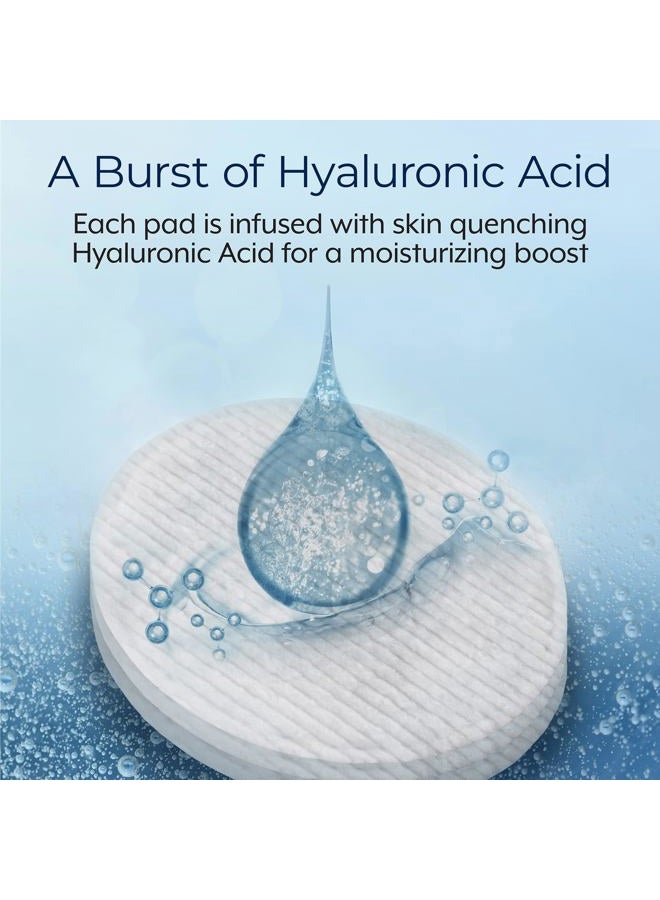Plexaderm Reset and Replenish Pads with Hyaluronic Acid - remove Dirt, Oil & Makeup and Hydrate Skin - Image 3