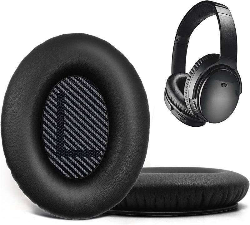 Niukeke Replacement Ear Pads for Bose QuietComfort 35/Quiet Comfort 35 II (QC 35/qc35 ii), Headphone Ear Covers, High Density Memory Cotton, Soft Leather, Adaptive Noise Isolation Headphones Pads Cushions - Image 1