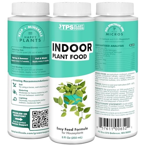 TPS NUTRIENTS Indoor Plant Food for Houseplants, Liquid Fertilizer 8 oz (250mL) - Image 5