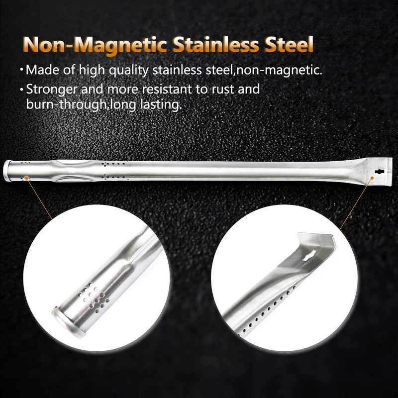 Adviace Replacement Parts for Nexgrill 720-0882A 720-0896 720-0925 720-0896B 720-0896C Gas Grills, Includes 5 Ignitors, 5 Stainless Steel Burner Tubes and 5 Flame Tamers Heat Shields Replacement for Nexgrill - Image 5