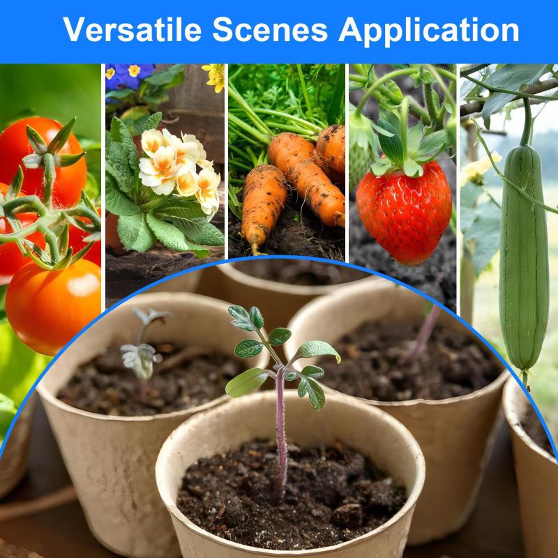 Seed Starting Pots: 10cm Biodegradable Peat Pots - Eco-Friendly Germination Containers for Home Gardening & Seedling Propagation - Image 5