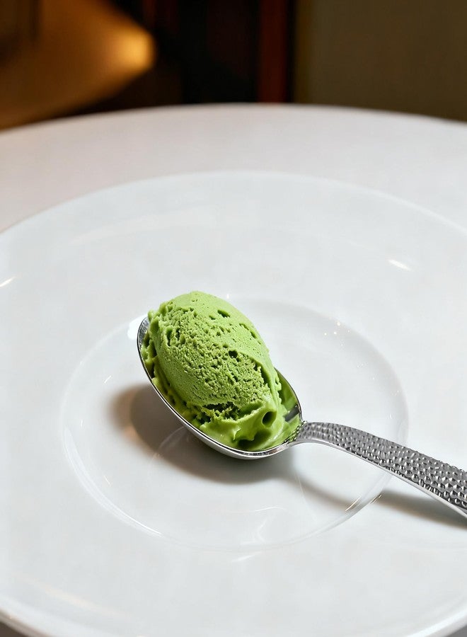 CREATIVECHEF Kunz Spoons, Chef Kunz Cooking Spoons, Stainless Steel Titanium Shiny Basting Spoon, 18/10 Stainless Steel, Plating Kunz Spoons, Dinner Serving Spoons (Black) - Image 2