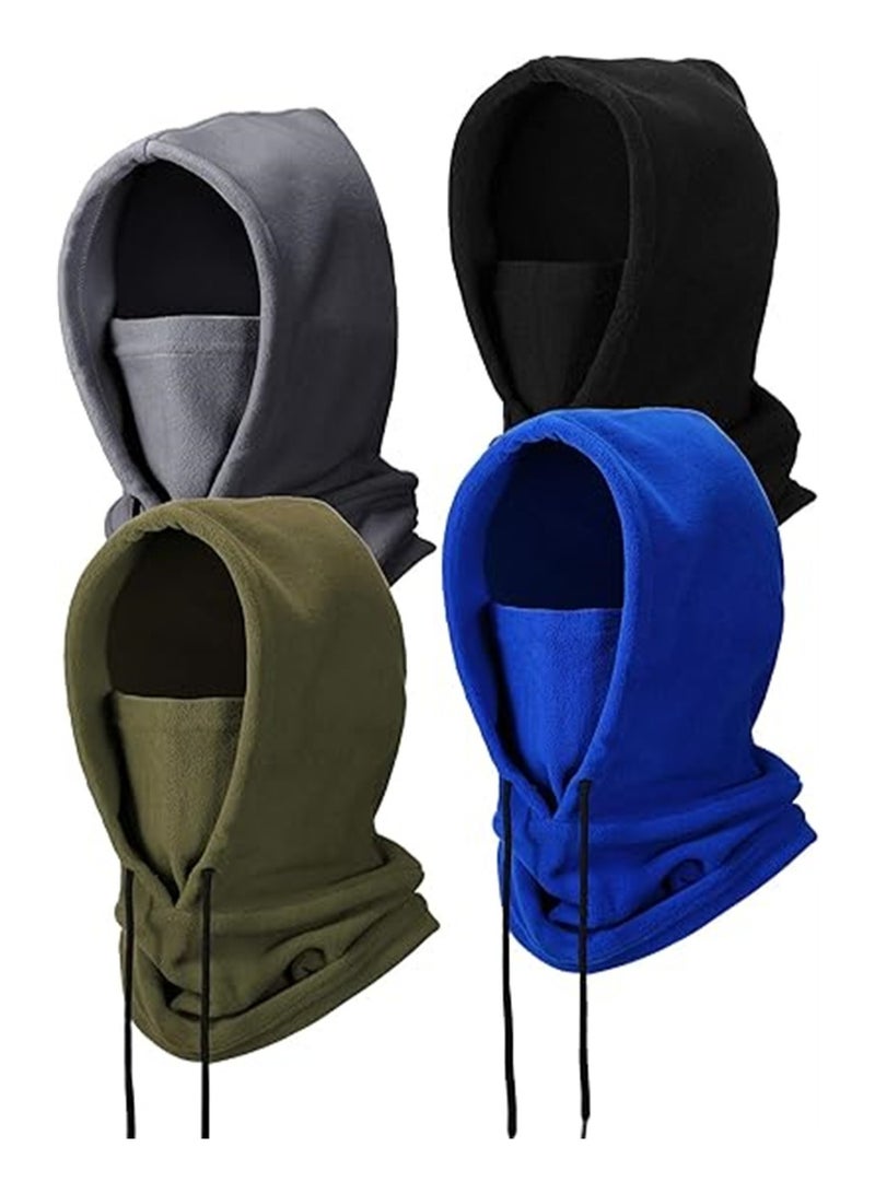 KASTWAVE Thermal Fleece Hats - 4-Pack Perfect for Riding, Skiing, and Sports. Stay Warm and Stylish with this Heavyweight Winter Fleece Balaclava and Neck Wrap Combo. One Size Fits All - Image 1
