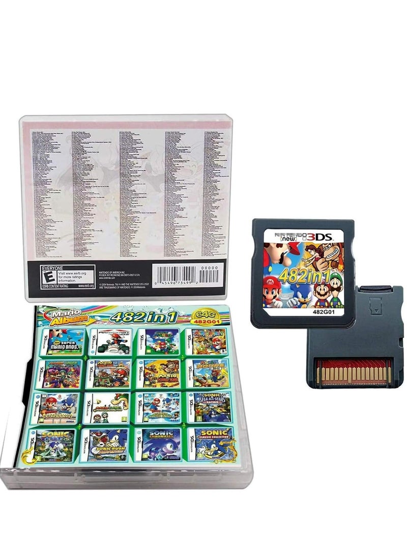 Captaintech 428 in 1 Game Cartridge Multicart, DS Pack Card Compilations, Fine Works Combo Multicart for Nintendo DS, NDSL, NDSi, NDSi LL/XL, 3DS, 3DSLL/XL, New 3DS 2DS, 2DS LL/XL - Image 2