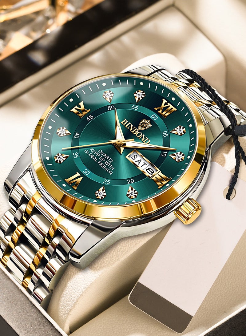 BINBOND Watches for Men Original Luxury Fashion Watch Men Waterproof Date Clock Sport Watches Stainless Steel Men's Quartz Wristwatch ﻿ - Image 1