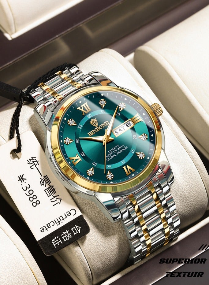 BINBOND Watches for Men Original Luxury Fashion Watch Men Waterproof Date Clock Sport Watches Stainless Steel Men's Quartz Wristwatch ﻿ - Image 5