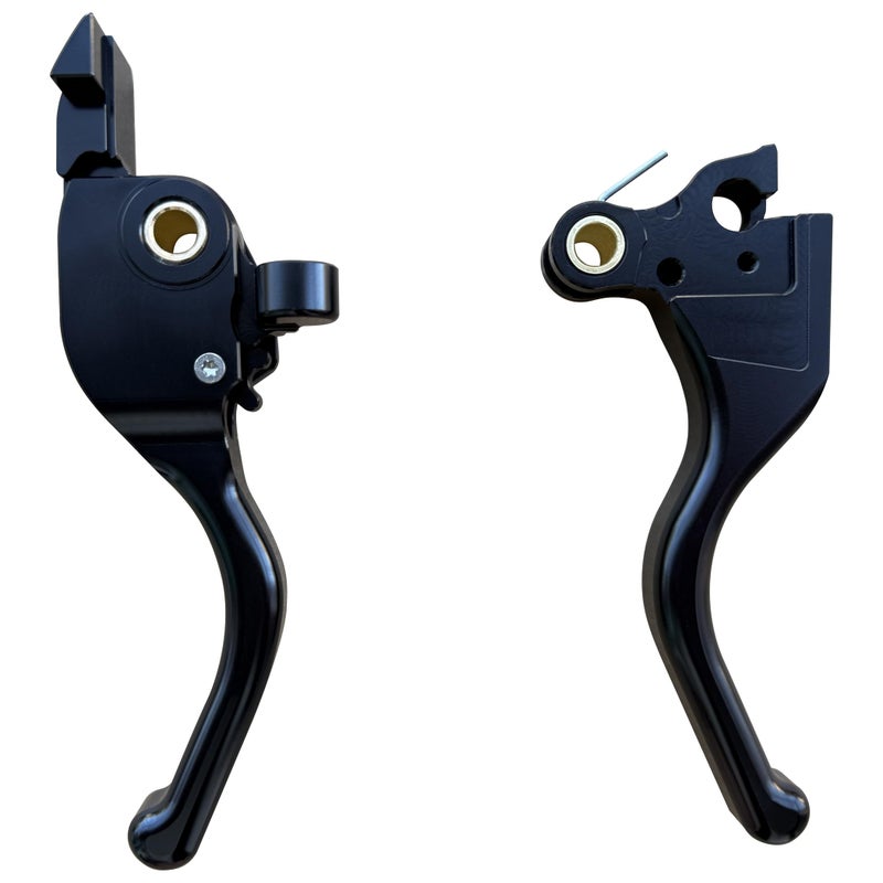 COKTNNI Motorcycle 3 Finger Clutch Brake Lever CNC Short Hand Clutch Brake Lever Fit for 20242025 Harley Road Glide Street Glide Road Glide CVO Road Glide ST Black - Image 2