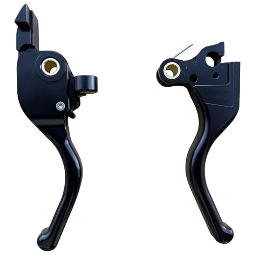COKTNNI Motorcycle 3 Finger Clutch Brake Lever CNC Short Hand Clutch Brake Lever Fit for 20242025 Harley Road Glide Street Glide Road Glide CVO Road Glide ST Black - Image 1