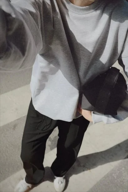 سود كوليكشن Saud Collection Black Everyday Straight Trousers