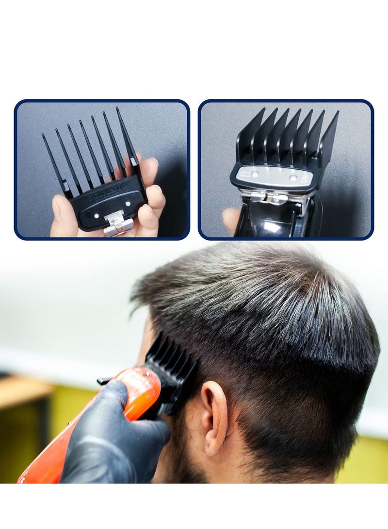 NIBEMINENT Professional Hair Clippers Guards Guide Attachments Combs Clipper Cutting Guides/ with Metal Clip from 1/16 Inch to 1 Compatible Most Trimmer - Image 2
