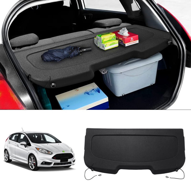 Powerty Cargo Cover for Ford Fiesta Hatchback 20112019 Retractable Trunk Cover Trunk Shielding Shade for Fiesta Accessories Cargo Luggage Cover No Gap Can Withstand Load