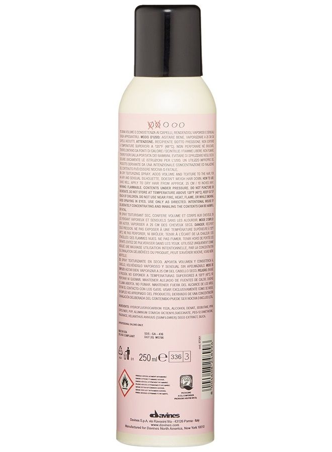 Davines This Is A Dry Texturizer | Texturizing Spray for Full Bodied Hair with Volume, Strong Hold, and Tousled Look | 7.4 oz - Image 2