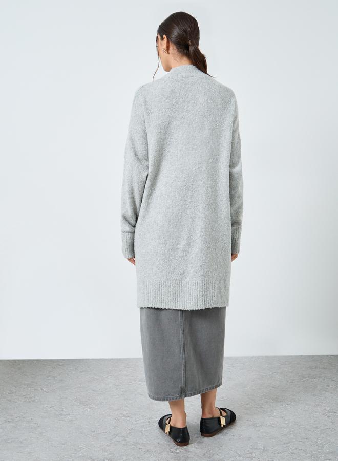 ستايلي كارديجان طويل بجيب رقعة - Image 4