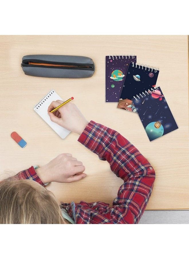 ArtCreativity مجموعة من 16 دفتر ملاحظات صغير حلزوني مع أغلفة ذات طابع مجرة، لوازم مكتبية لطيفة للمدرسة والمكتب، هدايا حفلات أعياد الميلاد الممتعة، حشوات أكياس الهدايا للأطفال  - Image 5