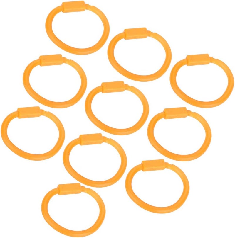 Cost effective fine quality HighQuality Nylon Bull Nose Ring Set: Lightweight, Strong Durability for Cow Farm Management, 10 Pcs, 5.3oz All consumer tier purchase options - Image 1