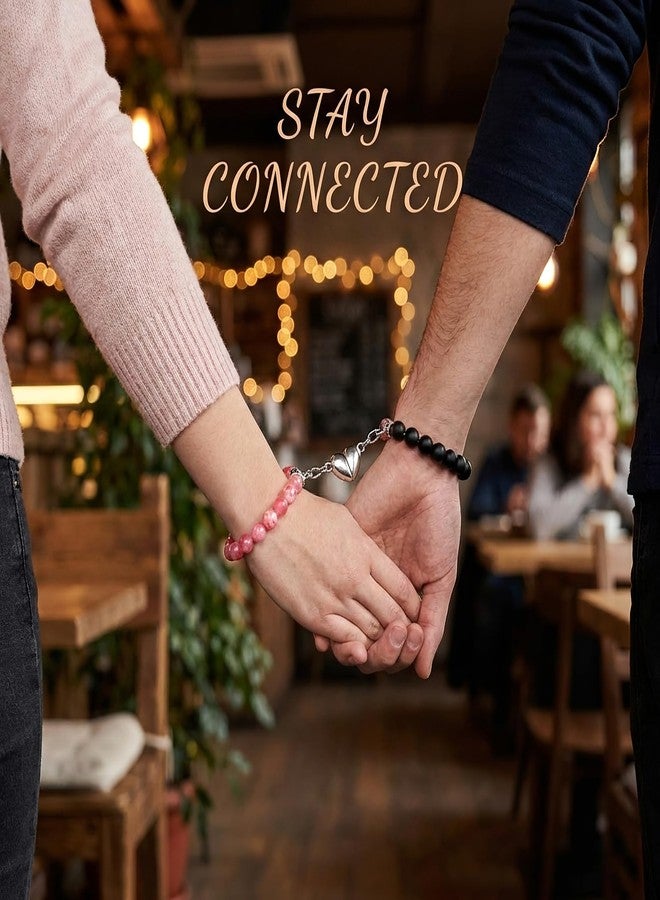PQJSJDR 2 pcs Magic Matching Bracelets for Best Friends,Friendship BFF Bracelets,Sorceress Hat Charm Bangle Gift for Bestfriend Party Dress Accessories(Red and Black) - Image 4