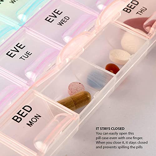 Rabbonix Pill Medicine Organizer Reminder Storage Box 28 Days or 4 Weeks| Plastic | Pack of 1 - Image 3
