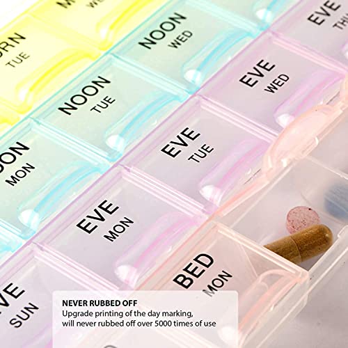 Rabbonix Pill Medicine Organizer Reminder Storage Box 28 Days or 4 Weeks| Plastic | Pack of 1 - Image 4