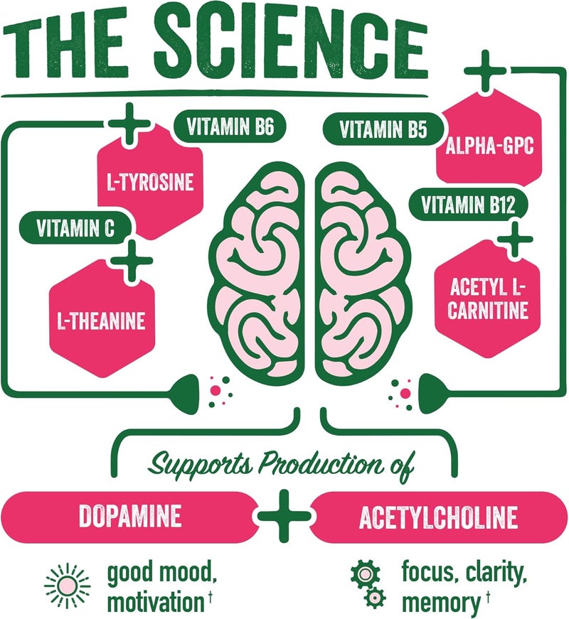 BrainJuice Energy  Focus Shot Gluten Free Supplement Healthy Drinks with Alpha GPC Vitamin B  Organic Green Tea Extract Caffeine Strawberry Lemonade 25 fl oz 12 Pack - Image 3