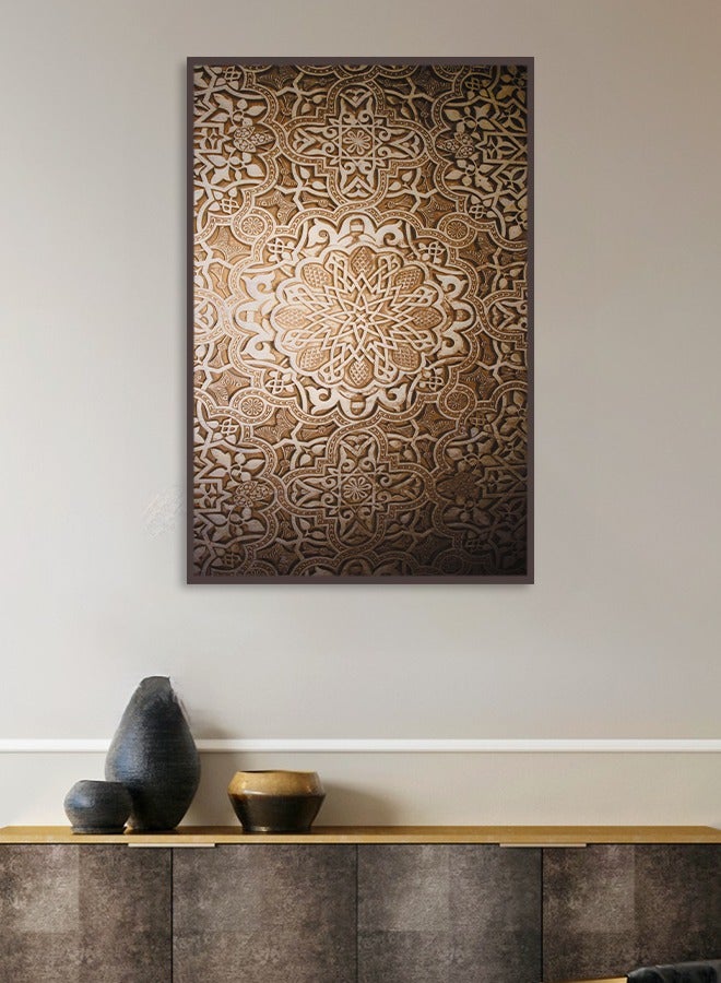 4gdran Canvas Wall Art For Wall Decoration, Abstract Design,with a Hollow Frame,Size (120x80),One Piece  - Image 4