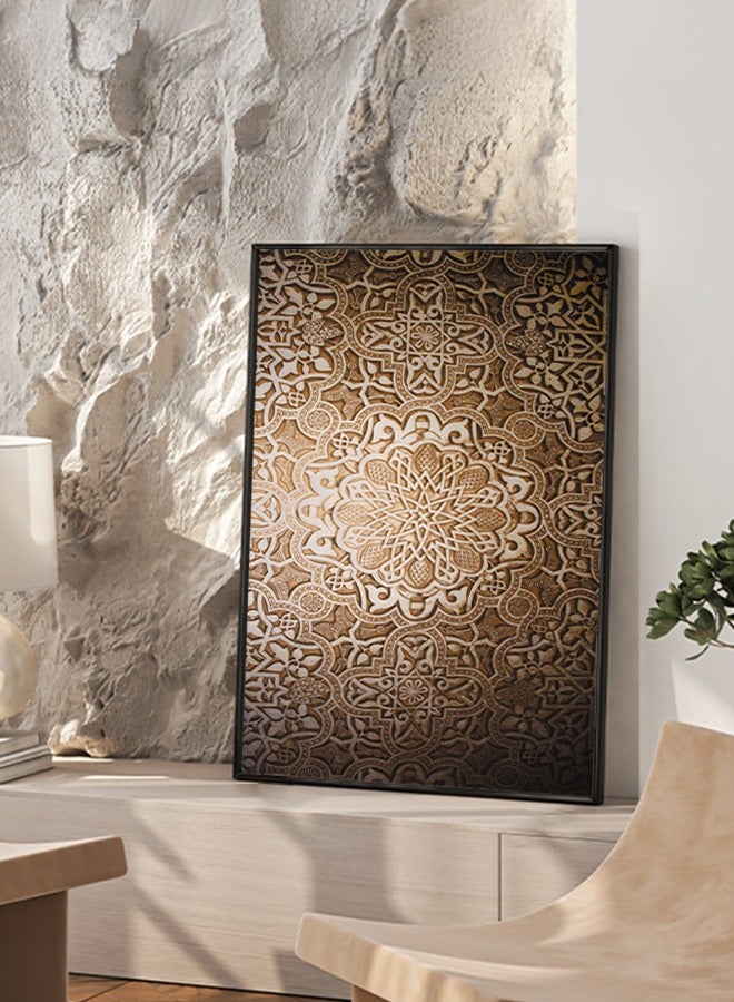 4gdran Canvas Wall Art For Wall Decoration, Abstract Design,with a Hollow Frame,Size (120x80),One Piece  - Image 2