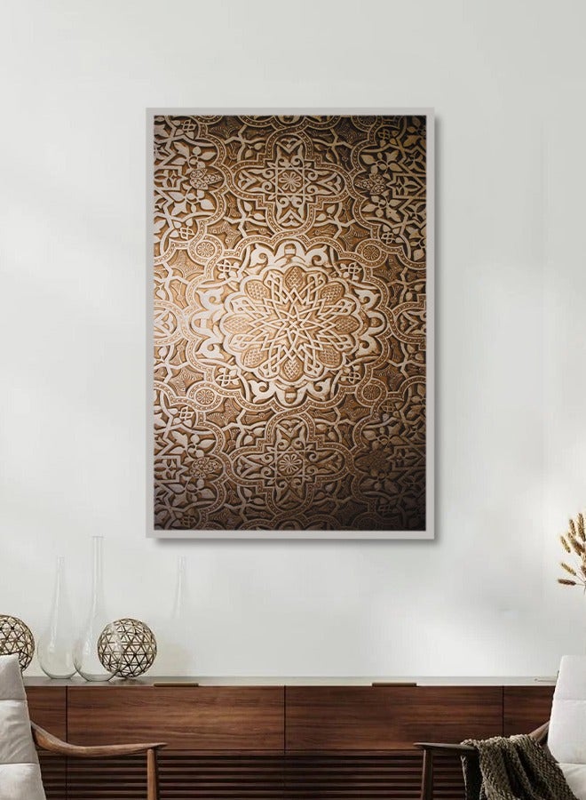 4gdran Canvas Wall Art For Wall Decoration, Abstract Design,with a Hollow Frame,Size (120x80),One Piece  - Image 3