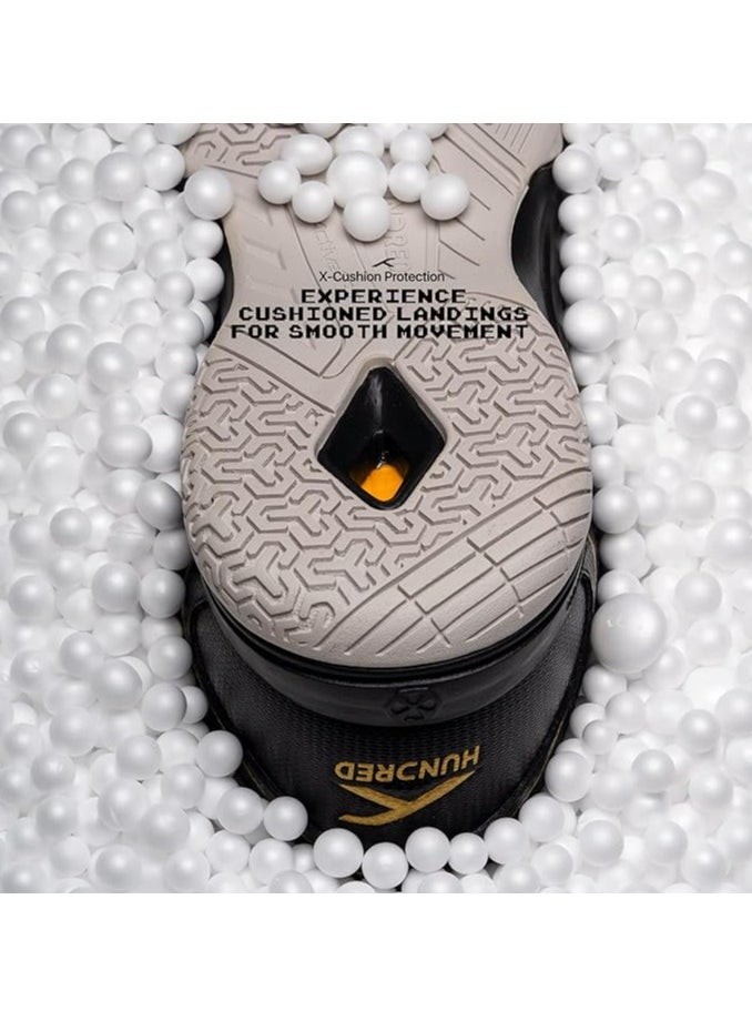 HUNDRED Raze Non-Marking Professional Badminton Shoes for Men| Material Upper: Polyester, Sole: Rubber | Suitable for Indoor Tennis/Squash/Table Tennis/Basketball & Padel  - Image 4