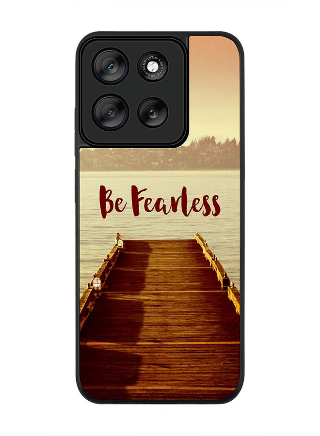 Stylizedd For Motorola Moto G56 Case,Slim fit Camera Protection, Shockproof Thin Phone cover  - Be Fearless - Image 1