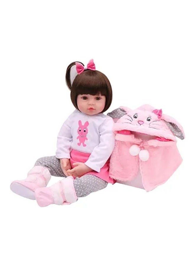 Reborn Baby Doll With Plush Toy 48cm - Image 1