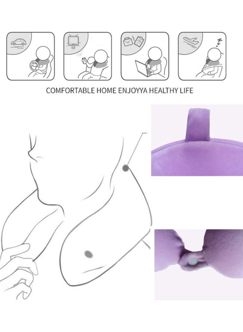 Zikra Travel Pillow Airplane Neck Pillow for Traveling 100% Pure Memory Foam U Shaped Neck Pillow Washable Super Lightweight Portable Headrest Great for Airplane Chair Car Home Office - Image 3