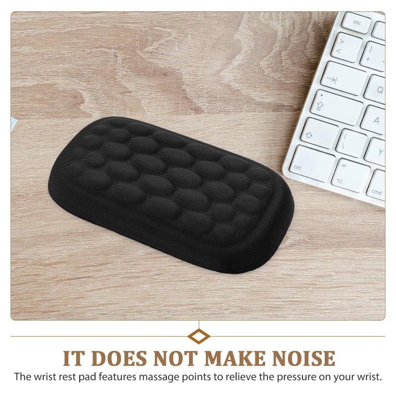 Memory Foam Keyboard Wrist Rest for Gaming Laptops and Computer Black - Image 4