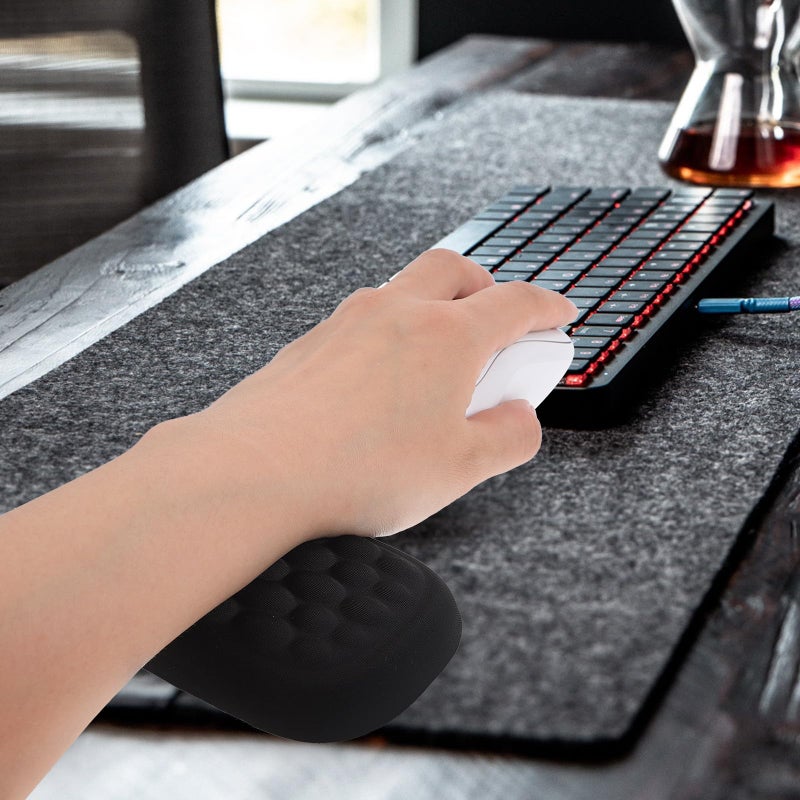 Memory Foam Keyboard Wrist Rest for Gaming Laptops and Computer Black - Image 5