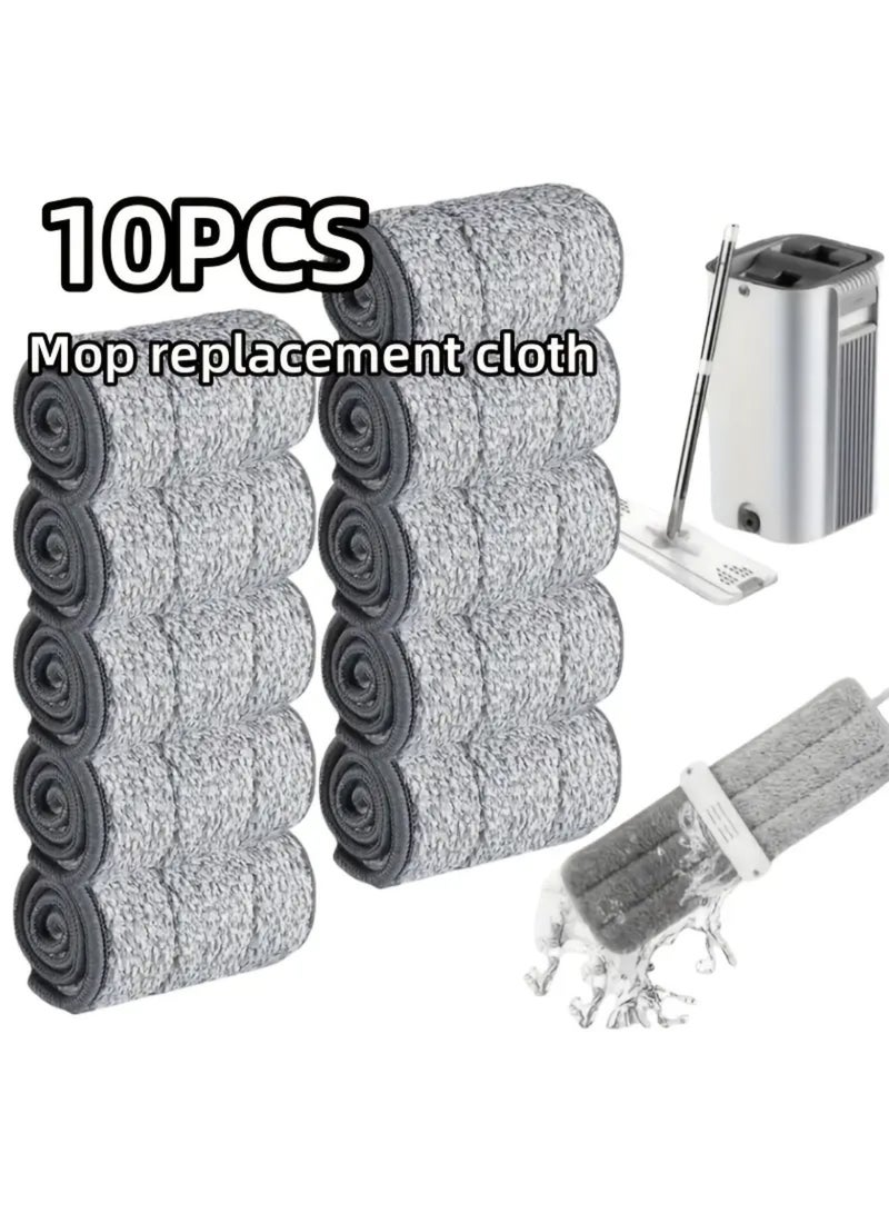 Nakhl 10PCS Microfiber Mop Pads,Washable Replacement Heads, Suitable for Most Wet/Dry Mops,  Floor Cleaning and Scrubbing - Image 1