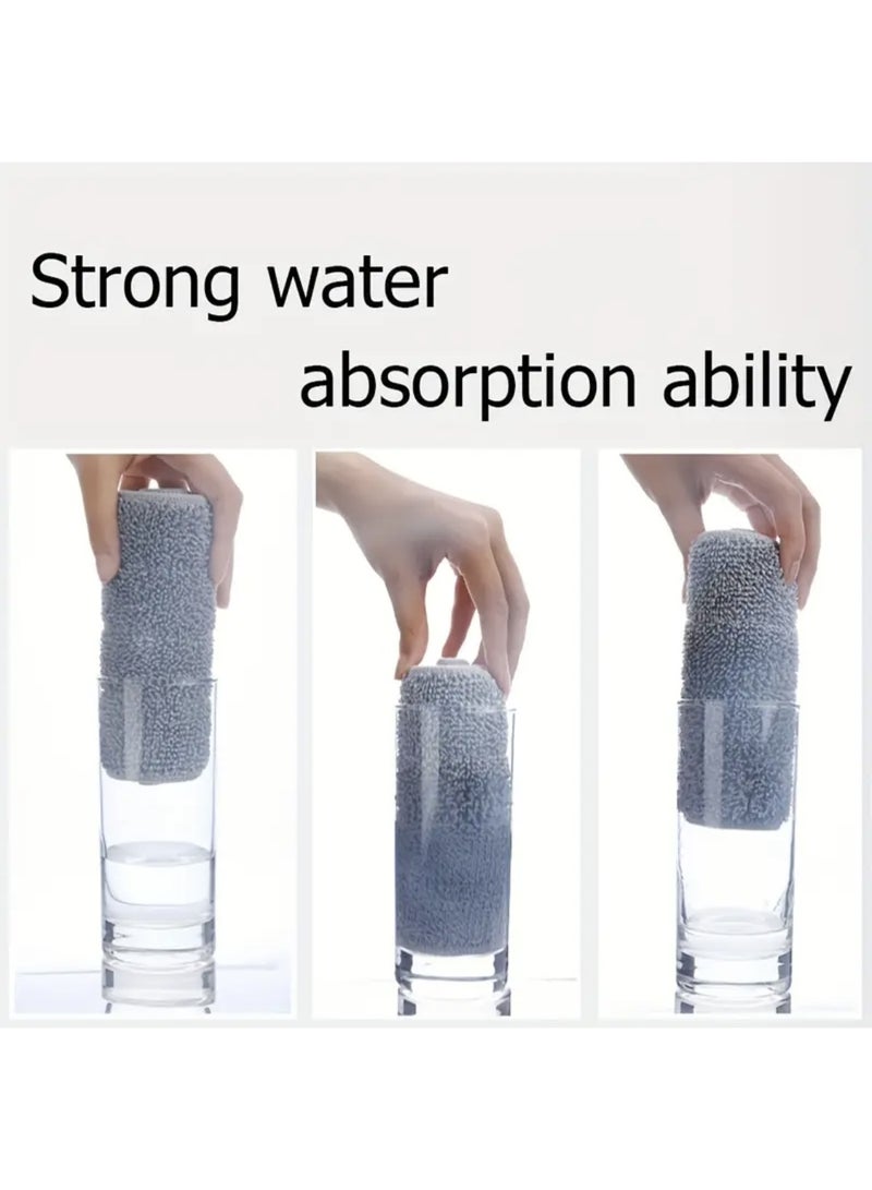 Nakhl 10PCS Microfiber Mop Pads,Washable Replacement Heads, Suitable for Most Wet/Dry Mops,  Floor Cleaning and Scrubbing - Image 3