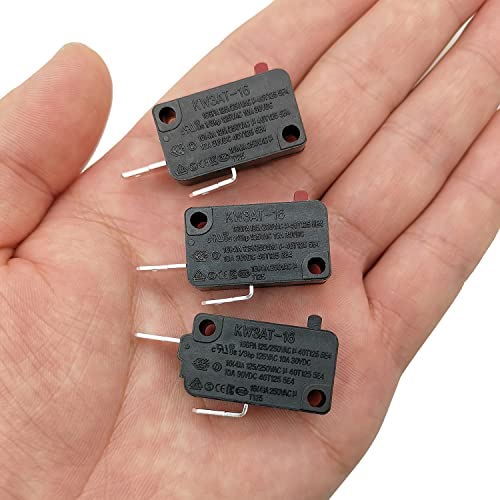 HiQltyla Microwave Oven Door Switch Replacement Part, 16A 125VAC, KW3AT-16 (Downward Compatible with KW3A-16), 2X Normally Open + 1x Normally Closed - Image 4
