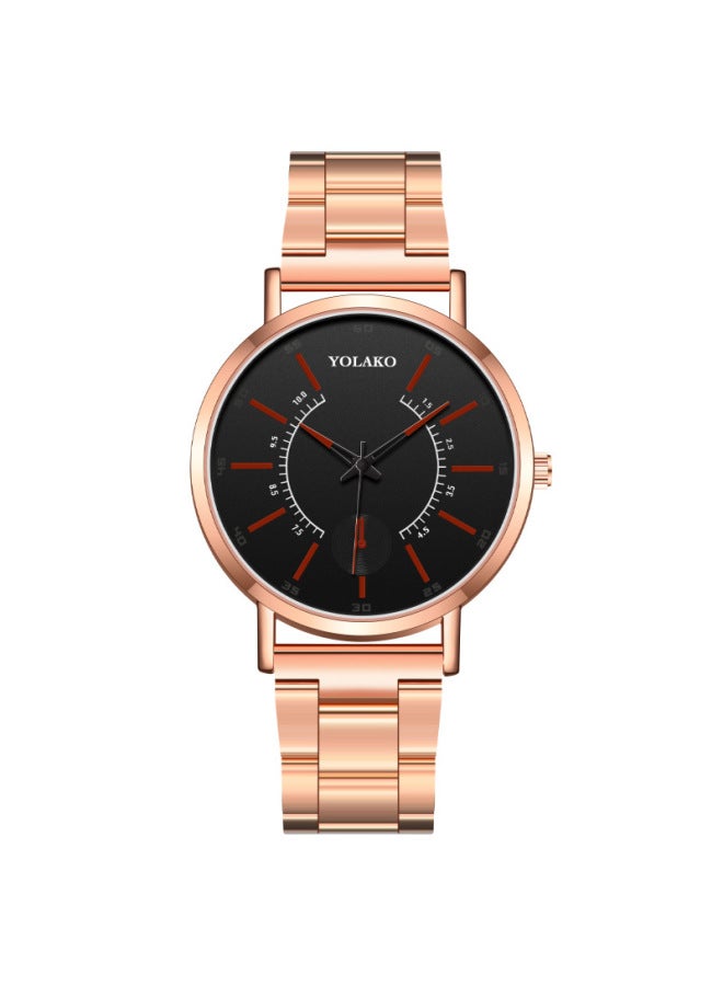 Fashion Men's Watch Steel Band Quartz Watch