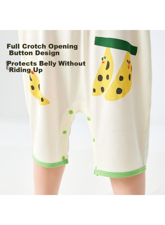 Potatokids Kids Sleeping Bag Spring Summer New Breathable One-piece Pajamas For Boys And Girls, Fairy Grass Green, Size 120