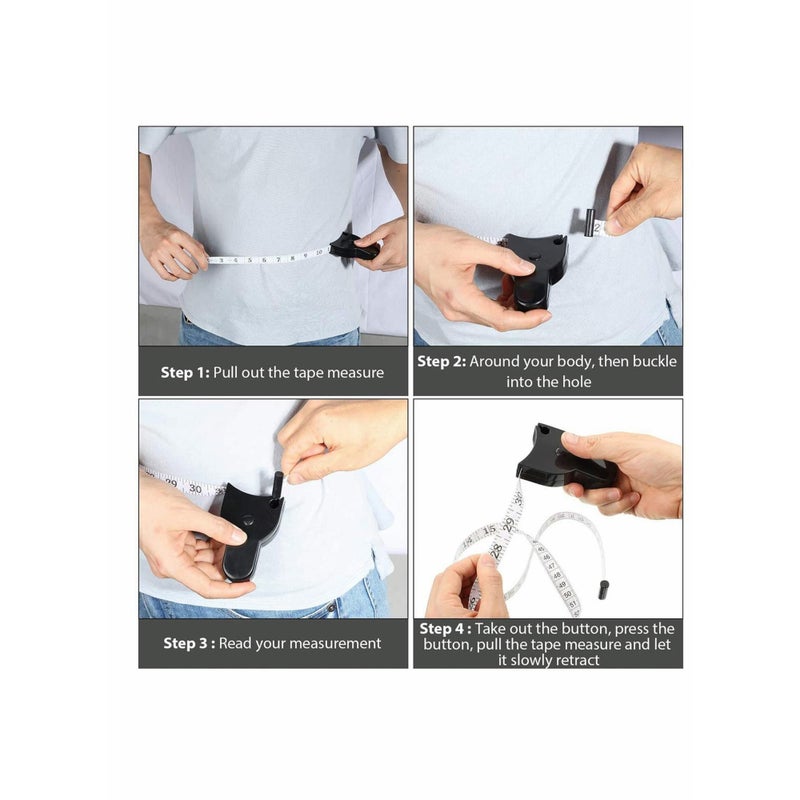 SOLARAE 4 Body Measuring Tape 60 Inch Tape Measure, Measuring Tape Tailor Retract Measuring Tape Ergonomic Design Measuring Tapes and Soft Tape Measure for Tailor and Body Measurement - Image 3