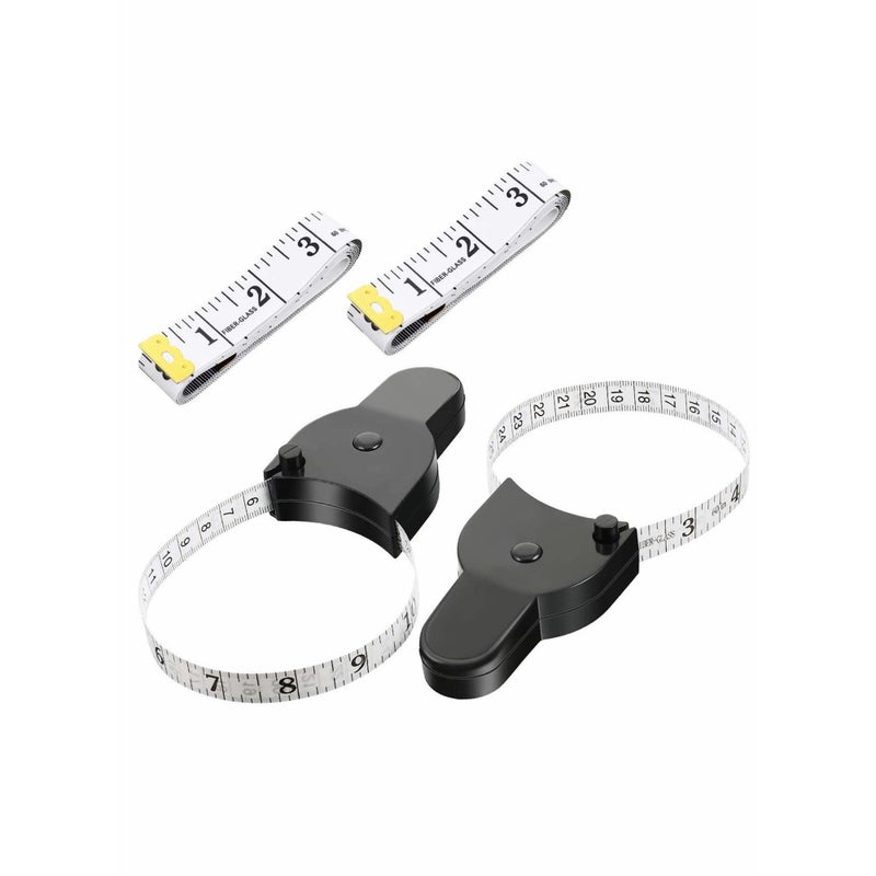 SOLARAE 4 Body Measuring Tape 60 Inch Tape Measure, Measuring Tape Tailor Retract Measuring Tape Ergonomic Design Measuring Tapes and Soft Tape Measure for Tailor and Body Measurement - Image 1