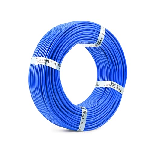 CabONE Lite 1.0 Sq mm Electrical Wire - 90m Blue Single Core CCA Copper Wire | Fire Retardant PVC Insulation for Domestic Wiring Blue - Image 4