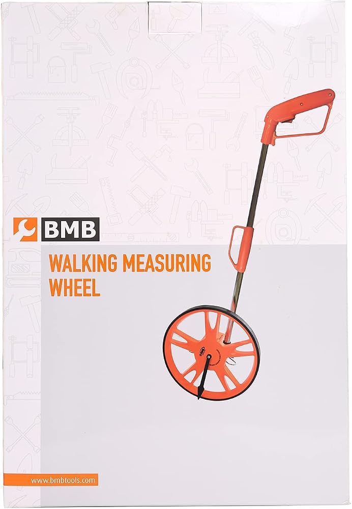 BMB Walking Measuring Wheel - Mechanical Distance Measuring Tool with 318mm Wear-Resistant Wheel, Telescoping Handle, Foldable Frame, and Carrying Bag - for Construction, Surveying, and Landscaping - Image 5