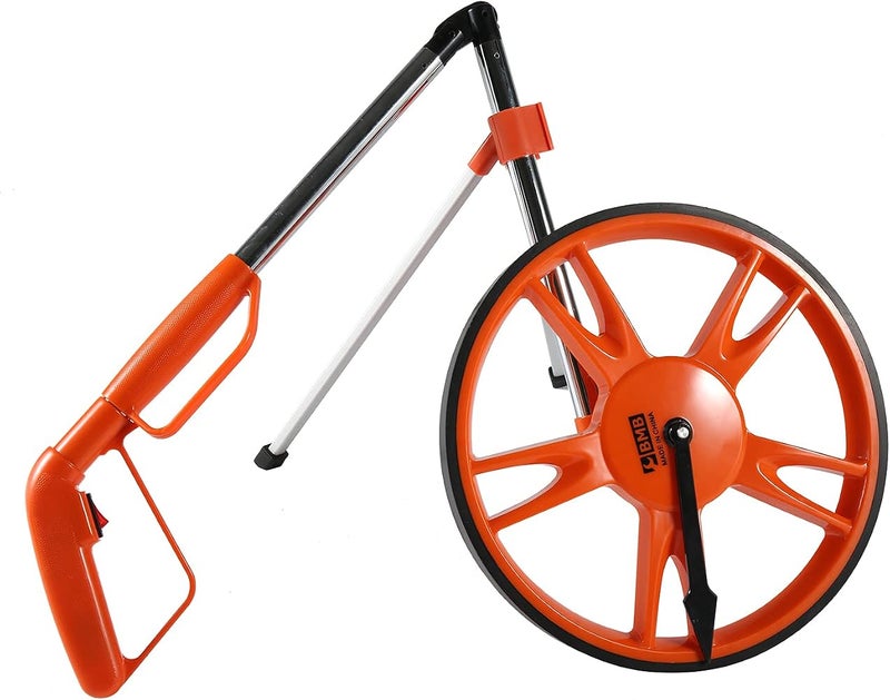 BMB Walking Measuring Wheel - Mechanical Distance Measuring Tool with 318mm Wear-Resistant Wheel, Telescoping Handle, Foldable Frame, and Carrying Bag - for Construction, Surveying, and Landscaping - Image 2