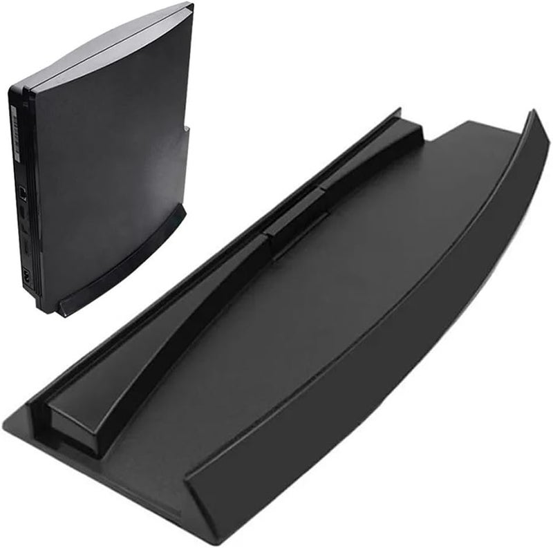 KlsyChry Stand for PlayStation PS3 Slim (2000 or 3000 Series) Compatible Holder Vertical Stand Mount – Black - Image 1