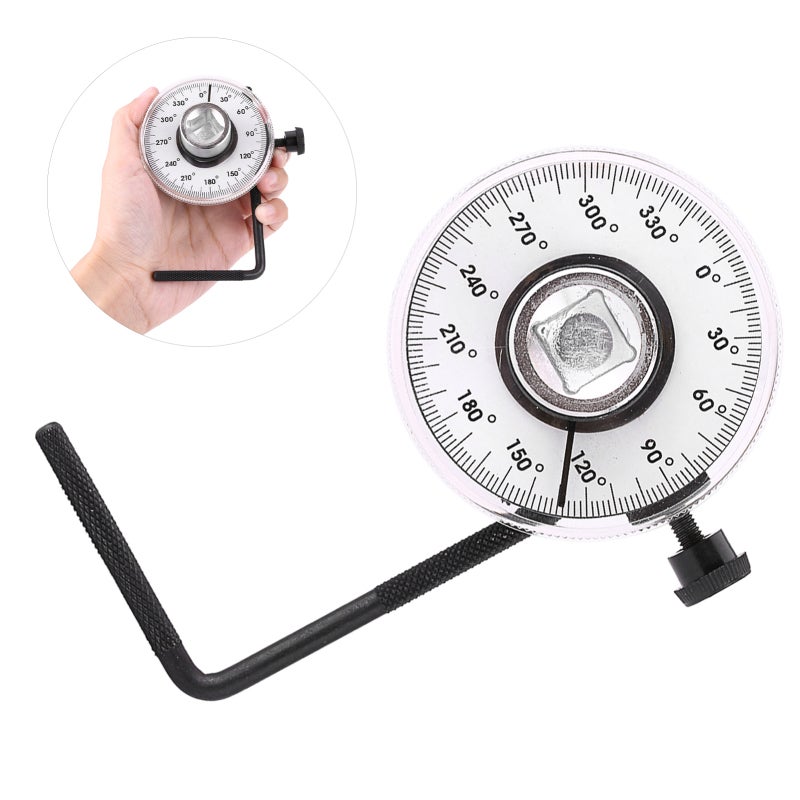 Torsion Wrench 360 Degree Angle Clearly High Precision Scale Adjustable Drive Angle - Flexible Adjustable Arm Zero Reset Tool for Late Model Engine Service - Image 5