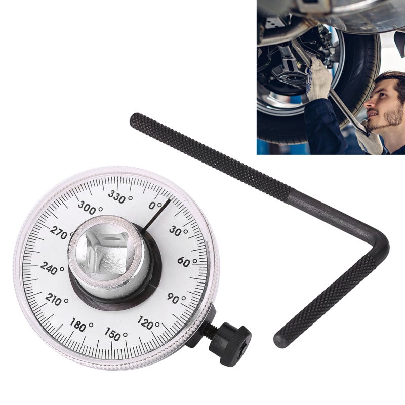 Torsion Wrench 360 Degree Angle Clearly High Precision Scale Adjustable Drive Angle - Flexible Adjustable Arm Zero Reset Tool for Late Model Engine Service - Image 4