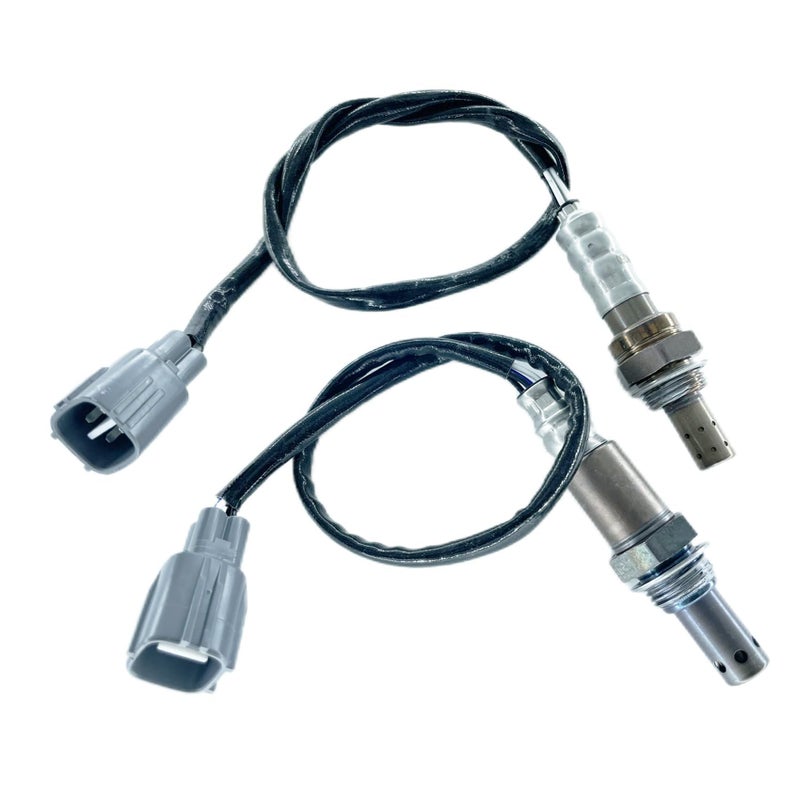 2349041 2344260 1 Pair Upper and Under Oxygen Sensors Replacement for Toyota 2007 Camry Solara 2006 2007 Avalon for Lexus 2007 ES350 Upstream and Downstream O2 Sensors