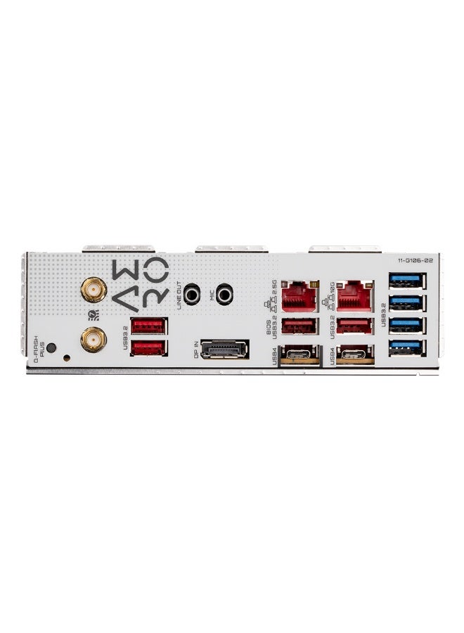 GIGABYTE TRX50 AERO D E-ATX Motherboard, AMD sTR5 Threadripper/Threadripper PRO 7000 Series, Quad-Channel DDR5 1TB, PCIe 5.0 x16, 3x PCIe Slots, 4x M.2 SSD Slots, Wi-Fi 7, 10GbE + 2.5GbE LAN, Dual USB4 Type-C, High-End VRM & Thermal Armor, Content Creation & Workstation Board | TRX50 AERO D silver - Image 4