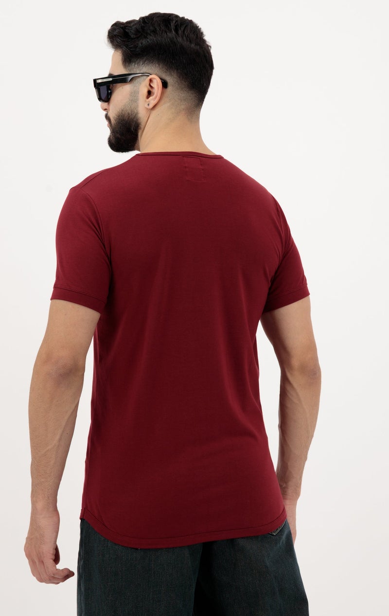 Vasl Hub VaslHub Cotton Plain T-Shirts for Men – Crew Neck Regular Fit 2-Pack (Sandstone & Rosewood) - Image 5