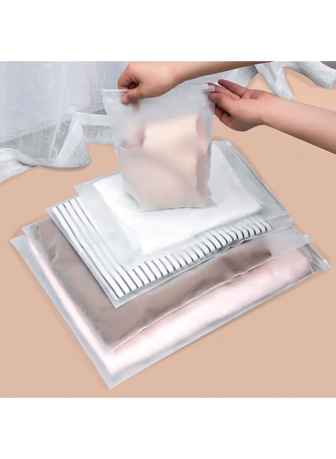 NOLANSEND Nuolanshendi Travel Storage Bags, Frosted Transparent Storage Bags, Clothes Self-sealing Bags, Drawstring Bags, Sealing Bags, 24*35cm, 10 Pieces - Image 5