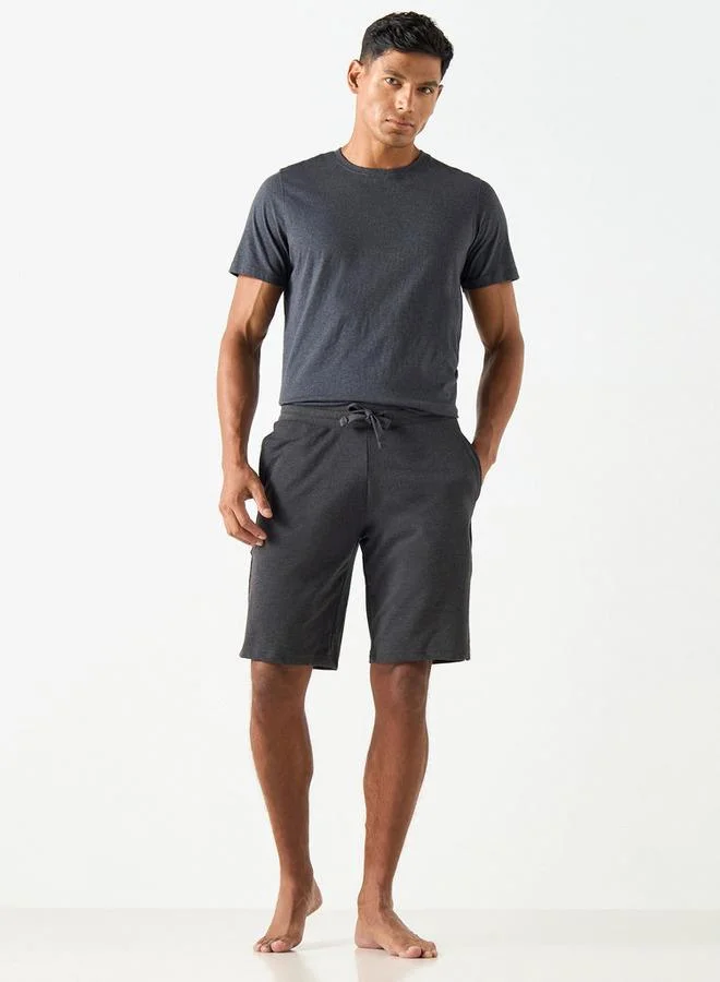 سبلاش فيڤ شورت بتفاصيل شريط مع جيوب وإغلاق برباط